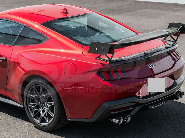 2024-UP FORD MUSTANG S650 COUPE | APR STYLE CARBON FIBER REAR HIGH WING SPOILER